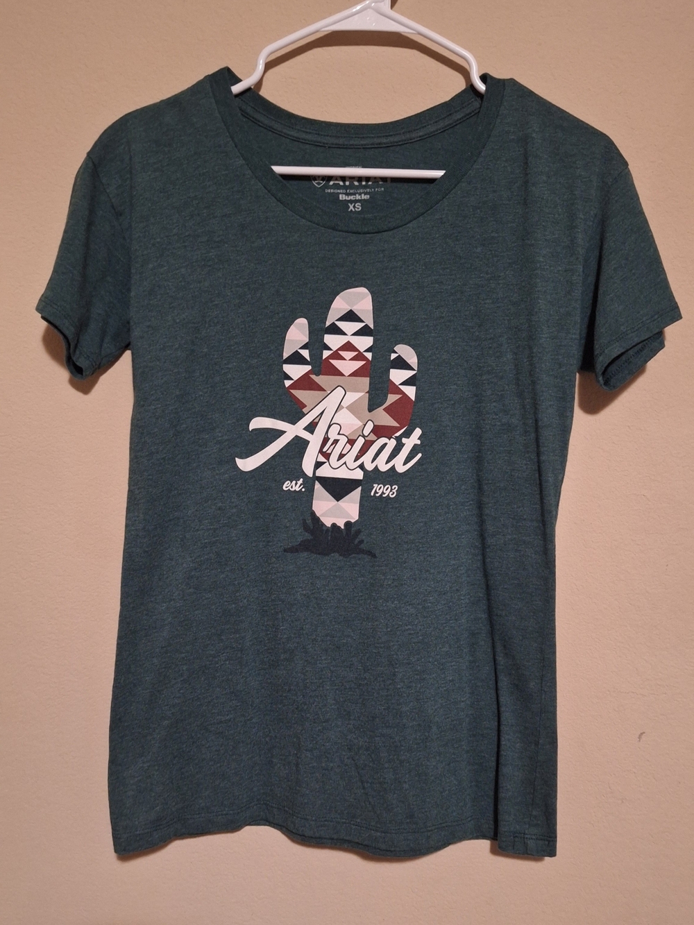 Ariat Teal Short-Sleeve Cactus Graphic Tee